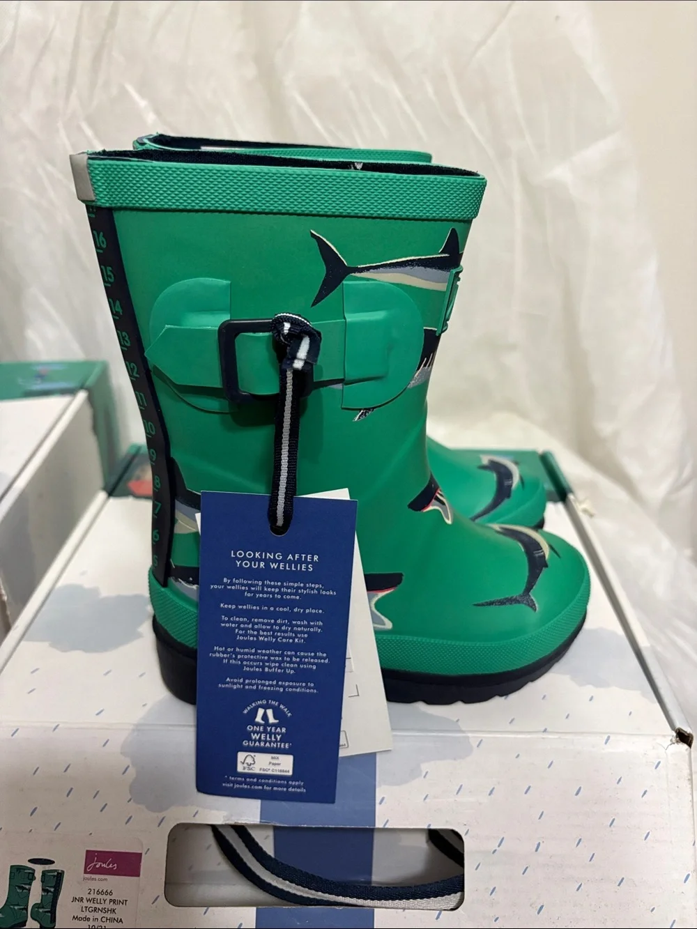 Joules Kids Rain Boots size US 10 NWT